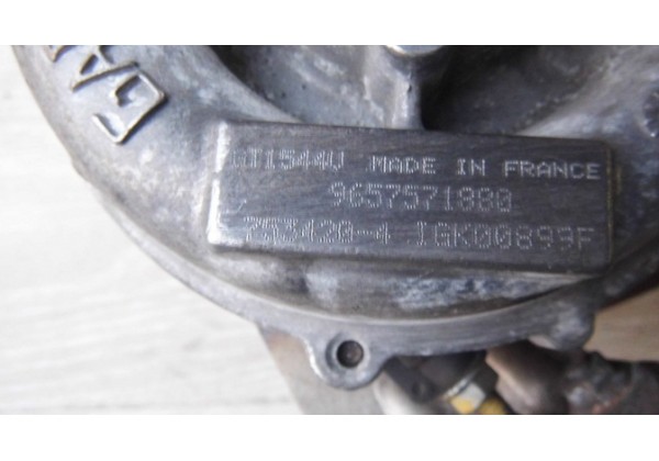 турбіна, турбокомпресор Peugeot, Citroen, Ford 1.6 hdi, 9657571880, 0375J6, 0375N9